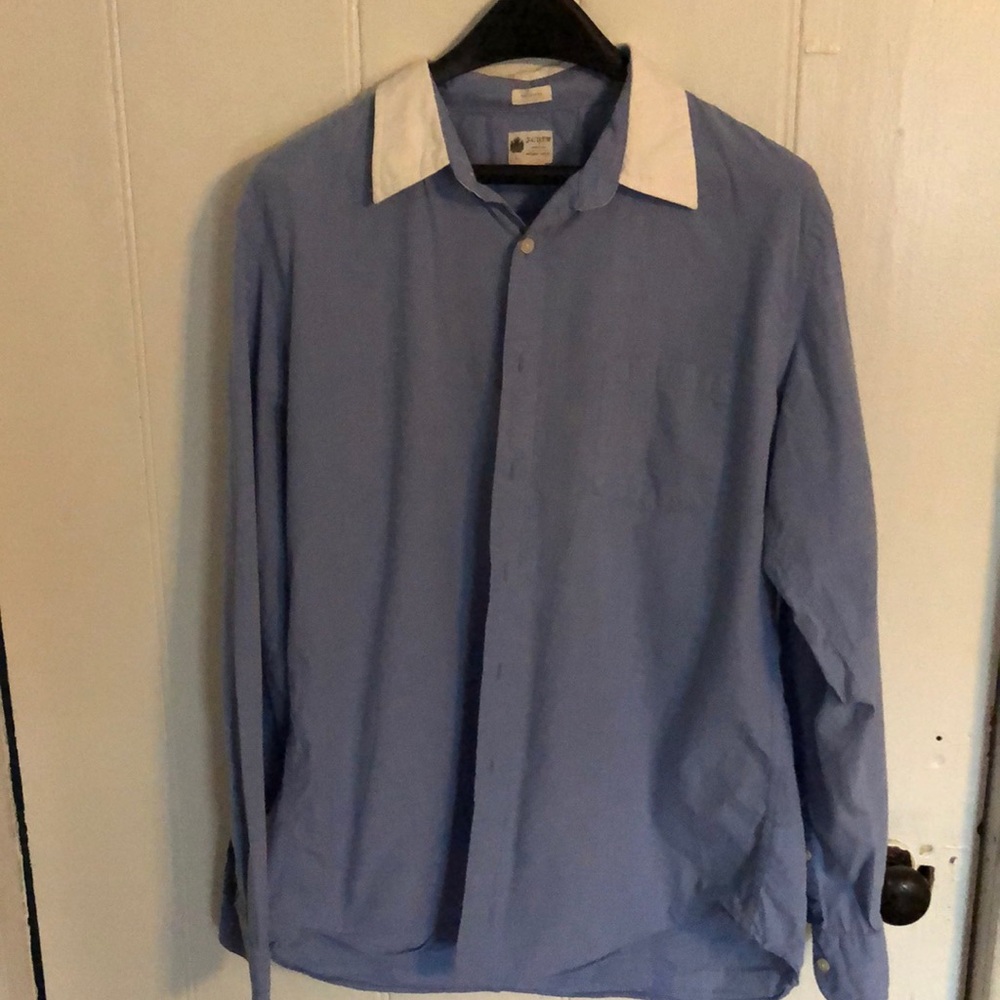 J Crew men’s shirt blue and white